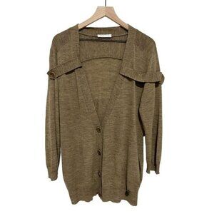 See by Chloe  Wool Alpaca Brown Relaxed Fit Cardigan Size 4